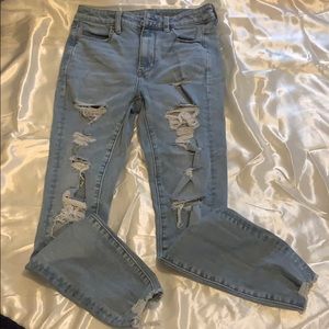 Ripped American Eagle jeggings